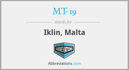 MT-19 - Iklin, Malta
