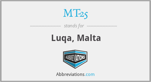 MT-25 - Luqa, Malta
