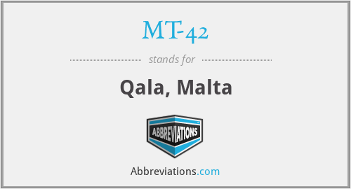 MT-42 - Qala, Malta