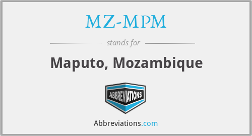 MZ-MPM - Maputo, Mozambique