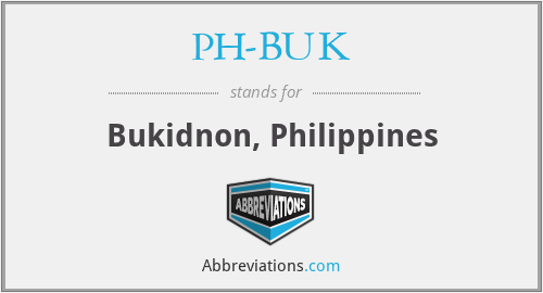 PH-BUK - Bukidnon, Philippines