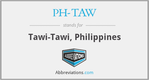 PH-TAW - Tawi-Tawi, Philippines