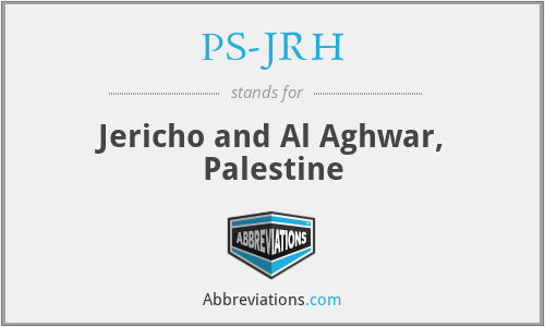 PS-JRH - Jericho and Al Aghwar, Palestine