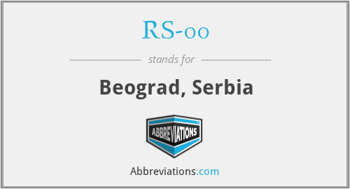 RS-00 - Beograd, Serbia