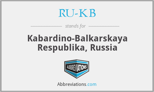 RU-KB - Kabardino-Balkarskaya Respublika, Russia