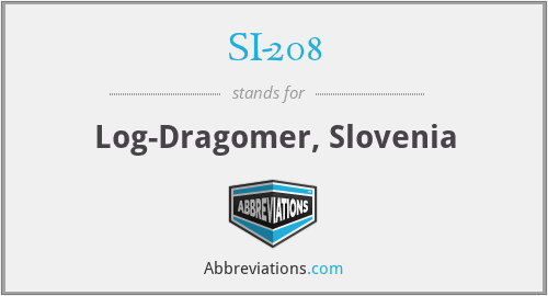 SI-208 - Log-Dragomer, Slovenia