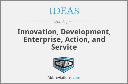 IDEAS - Innovation, Development, Enterprise, Action, and Service