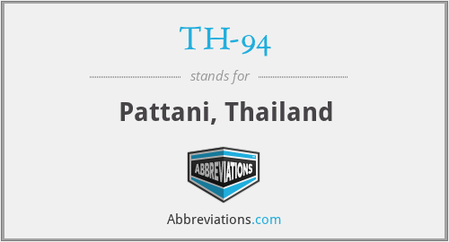 TH-94 - Pattani, Thailand