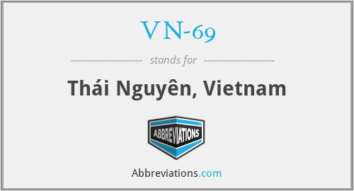 VN-69 - Thái Nguyên, Vietnam
