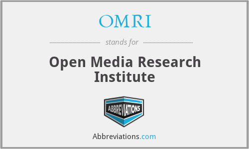 OMRI - Open Media Research Institute