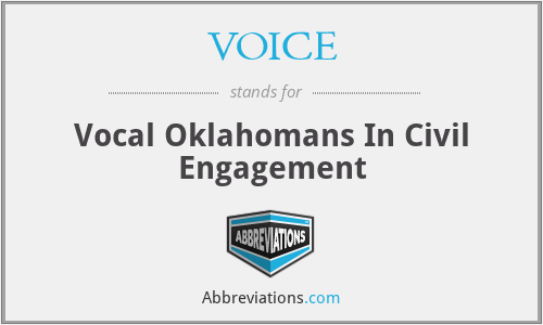 VOICE - Vocal Oklahomans In Civil Engagement