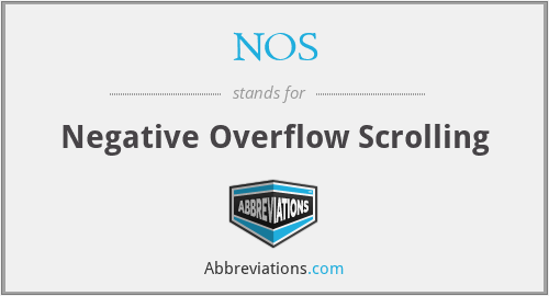 NOS - Negative Overflow Scrolling