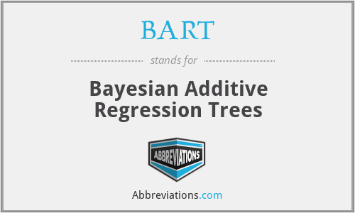 BART - Bayesian Additive Regression Trees