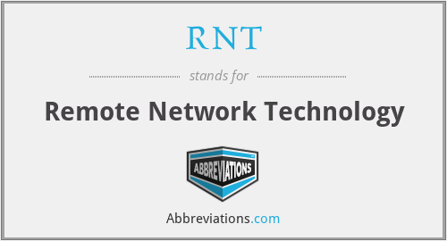 RNT - Remote Network Technology