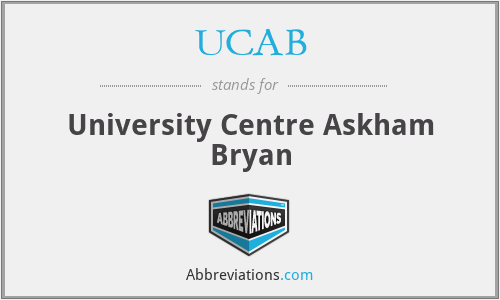 UCAB - University Centre Askham Bryan