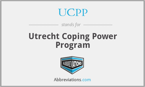 UCPP - Utrecht Coping Power Program