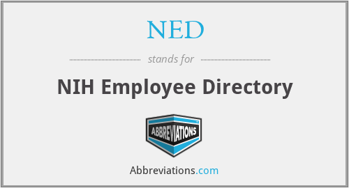 NED - NIH Employee Directory