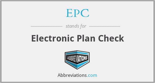 EPC - Electronic Plan Check
