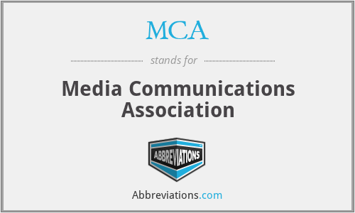 MCA - Media Communications Association
