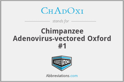 ChAdOx1 - Chimpanzee Adenovirus-vectored Oxford #1