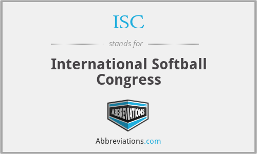 ISC - International Softball Congress