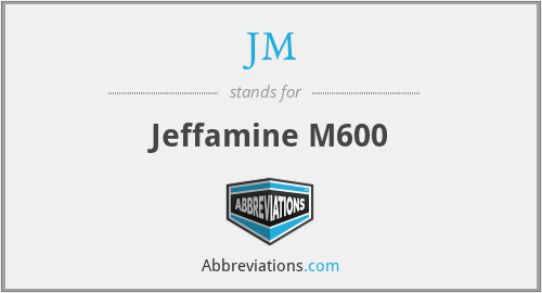 JM - Jeffamine M600