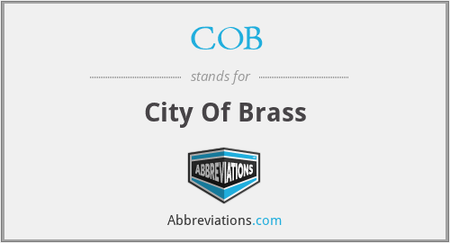 COB - City Of Brass