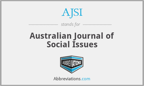 AJSI - Australian Journal of Social Issues
