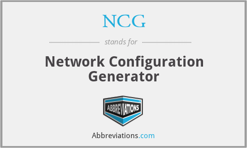 NCG - Network Configuration Generator