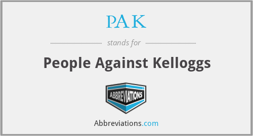PAK - People Against Kelloggs