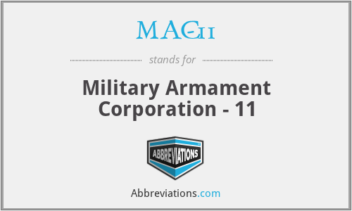 MAC-11 - Military Armament Corporation - 11