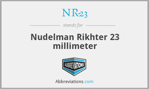 NR-23 - Nudelman Rikhter 23 millimeter