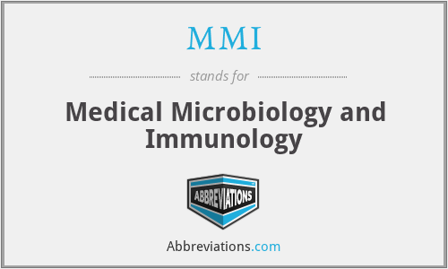 MMI - Medical Microbiology and Immunology