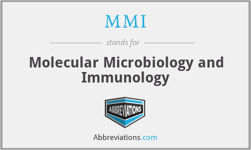 MMI - Molecular Microbiology and Immunology