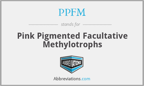 PPFM - Pink Pigmented Facultative Methylotrophs