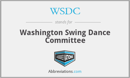 WSDC - Washington Swing Dance Committee