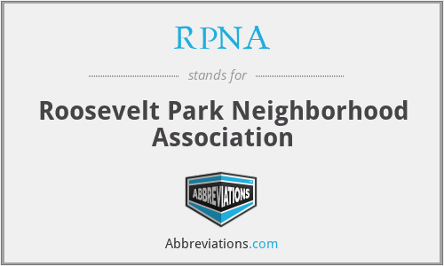 RPNA - Roosevelt Park Neighborhood Association