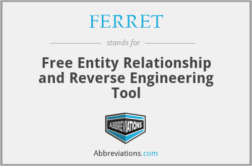 FERRET - Free Entity Relationship and Reverse Engineering Tool