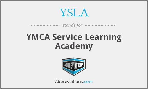 YSLA - YMCA Service Learning Academy