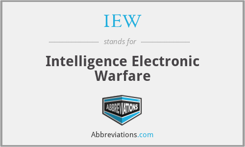 IEW - Intelligence Electronic Warfare