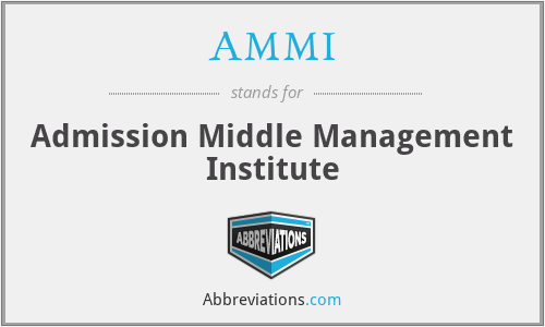 AMMI - Admission Middle Management Institute