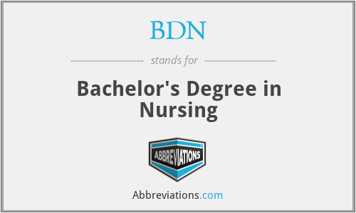 BDN - Bachelor's Degree in Nursing