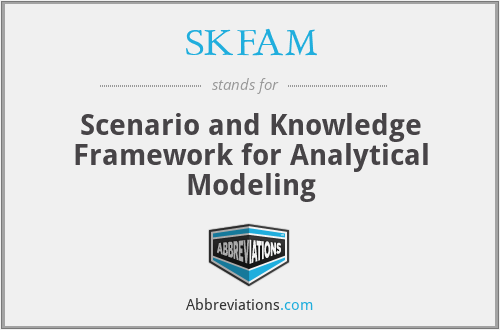 SKFAM - Scenario and Knowledge Framework for Analytical Modeling