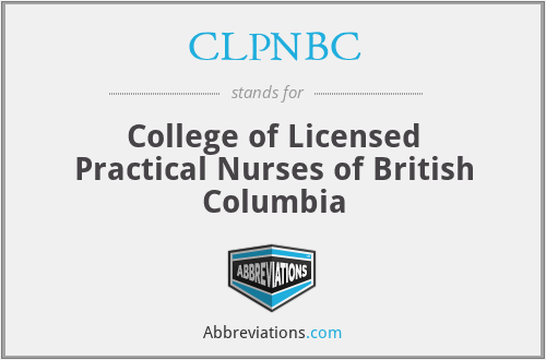CLPNBC - College of Licensed Practical Nurses of British Columbia