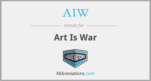 AIW - Art Is War