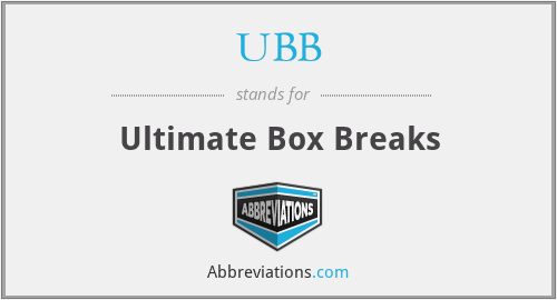 UBB - Ultimate Box Breaks