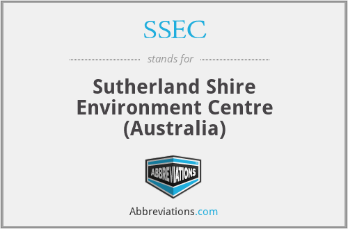 SSEC - Sutherland Shire Environment Centre (Australia)