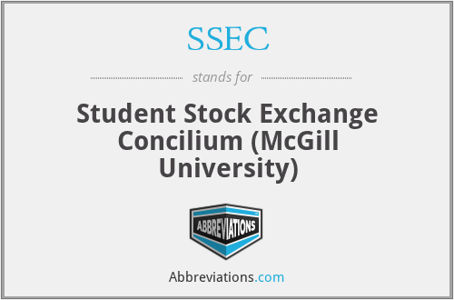 SSEC - Student Stock Exchange Concilium (McGill University)