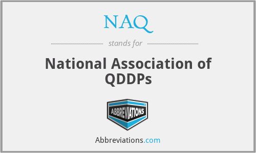 NAQ - National Association of QDDPs