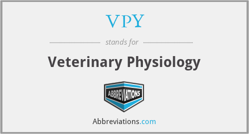 VPY - Veterinary Physiology